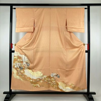 【色留袖/1つ紋/5点セット/新品】グレー系　宝尽くし　縁起柄　金彩 五つ紋色留袖 No.DA-0928-Mサイズのレンタル｜きもの365