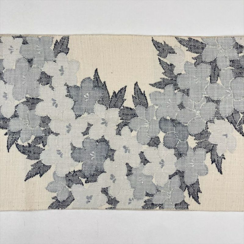 [iizuka] 名古屋帯２本セット　白　魚　絣柄　洒落帯　カジュアル　紬 楽天市場】【Prices down2】大島染め名古屋帯 「白地 薄藍に桐と菊