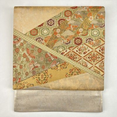 中古）袋帯 金 フォーマル セミフォーマル 六通 金糸 束ね熨斗 吉祥文