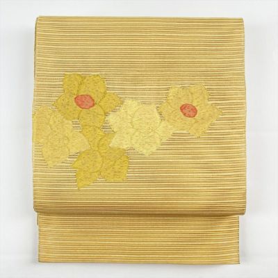 専用帯2005 ●高級 麻 落款 作家物 夏帯 松葉仕立て 名古屋帯 本麻夏用名古屋帯 洒落がすり 松葉仕立て - メルカリ