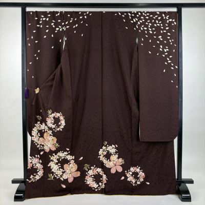 m526＊正絹 写真家 秋山庄太郎 落款 蝶 薔薇 着物 成人式 振袖単品 Yahoo!オークション -「秋山庄太郎 着物」の落札相場・落札価格