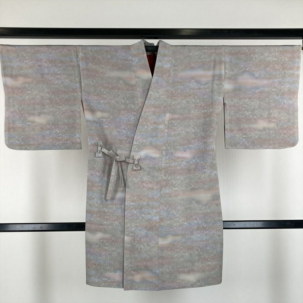 道中着□和装コート◇作家物□霞ぼかし□落款有◇正絹 