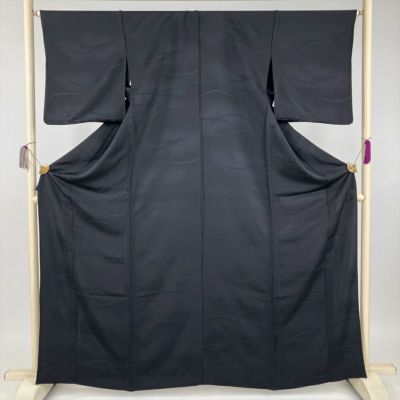 中古) 久保田一竹 色無地 深川鼠色 緑 セミフォーマル 金通し 中古) 久保田一竹 色無地 深川鼠色 緑 セミフォーマル 金通し