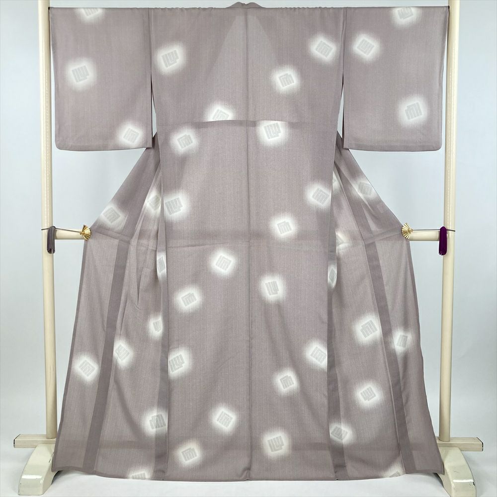 単衣 紋紗織【中古】 （コメ兵｜お洒落コート 単衣 紋紗織 セミロング  