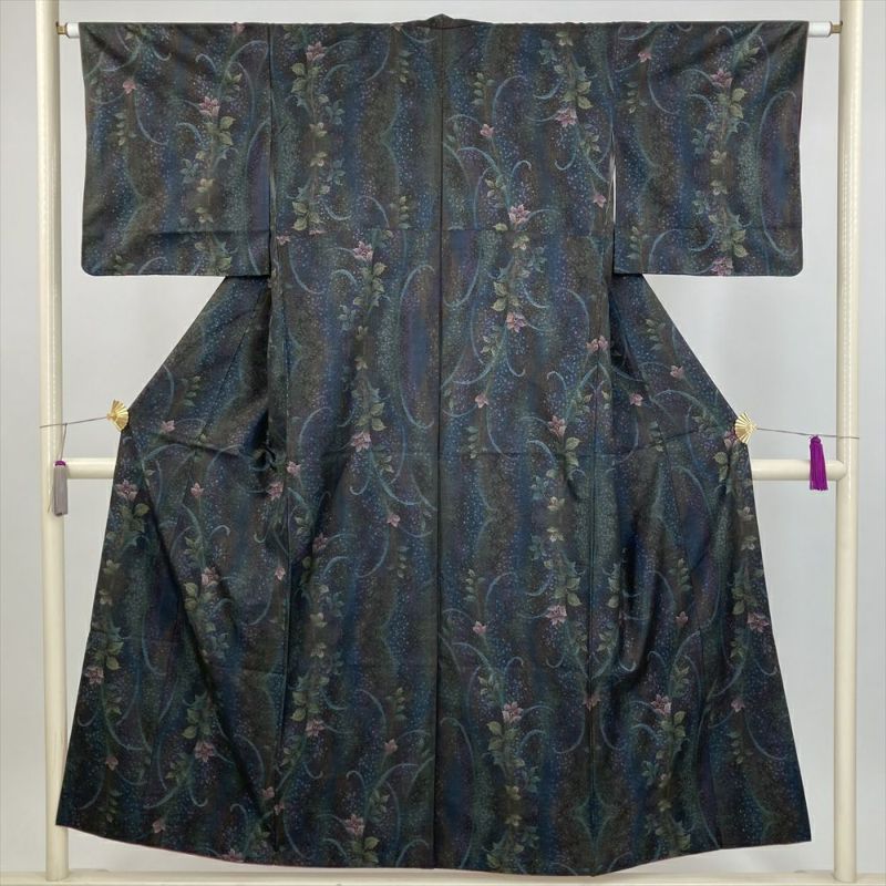 【未使用 紬/木綿】着物 セット 裄64 身丈160 カジュアル 街着 未使用 紬/木綿】着物 セット 裄64 身丈160 カジュアル 街着の