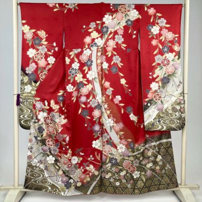 ゆーちゃん✾m564＊正絹 写真家 秋山庄太郎 落款 蝶 薔薇 振袖単品 楽天市場】秋山庄太郎（和服｜レディースファッション）の通販