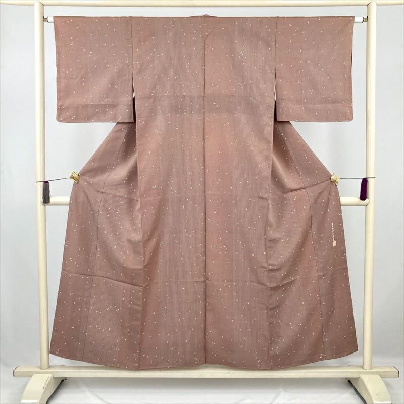 中古美品 小紋 縞 ペルシャ柄 作家物 落款 青■ON70826-12 中古美品 小紋 縞 ペルシャ柄 作家物 落款 青□ON70826-12