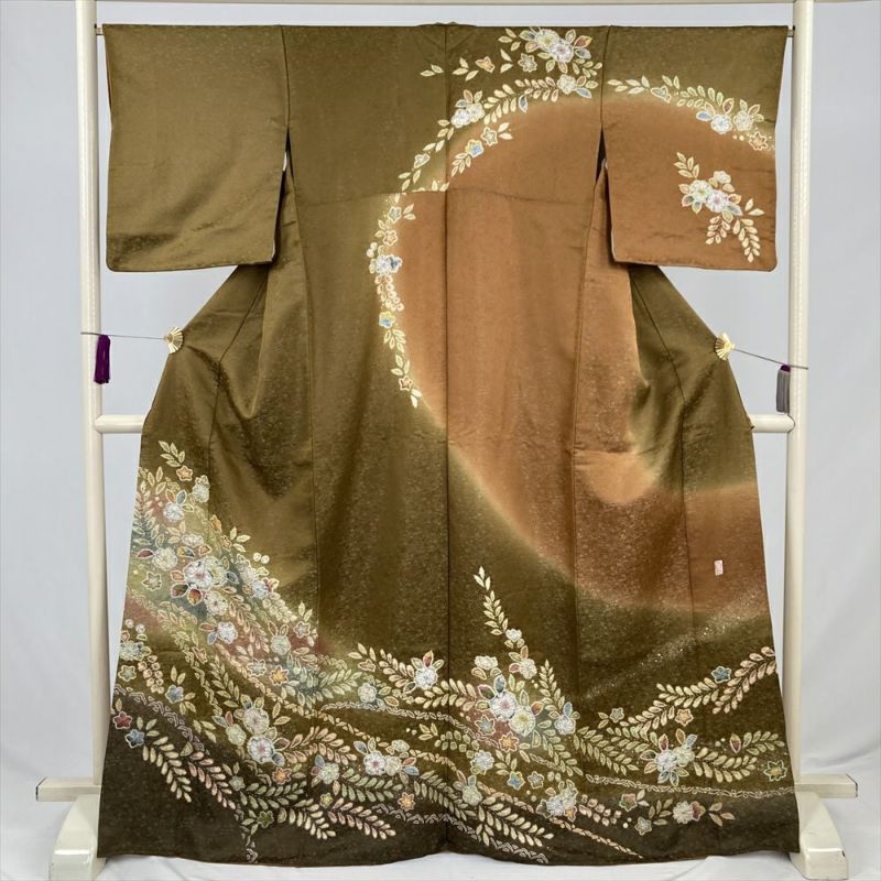 【未使用　トールサイズ】付下げ　松屋　作家　袷　裄丈70.5 身丈173 未使用 トールサイズ】付下げ 松屋 作家 袷 裄丈70.5 身丈173 訪問着・