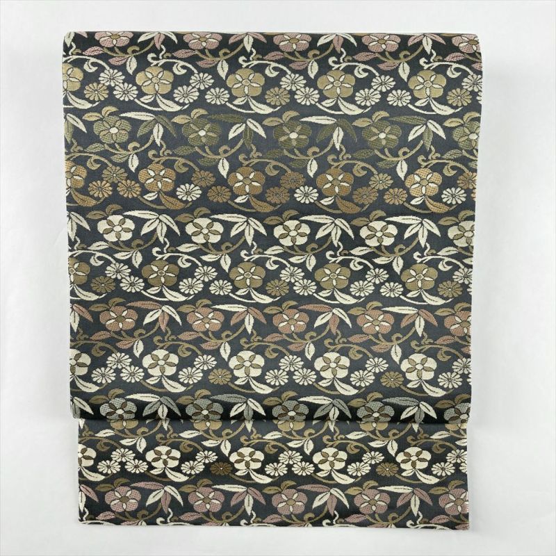 c*9様 夏帯 袋帯 絹芭蕉 美しい花染め セミフォーマル 帯 正絹 AO-50 c*9様 夏帯 袋帯 絹芭蕉 美しい花染め セミフォーマル 帯 正絹 AO-50