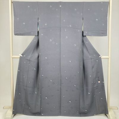 小紋 草樹庵 純草木 赤褐色 正絹 反物 小紋 草樹庵 純草木 赤褐色 正絹 反物 小紋 草樹庵 純草木 赤褐色