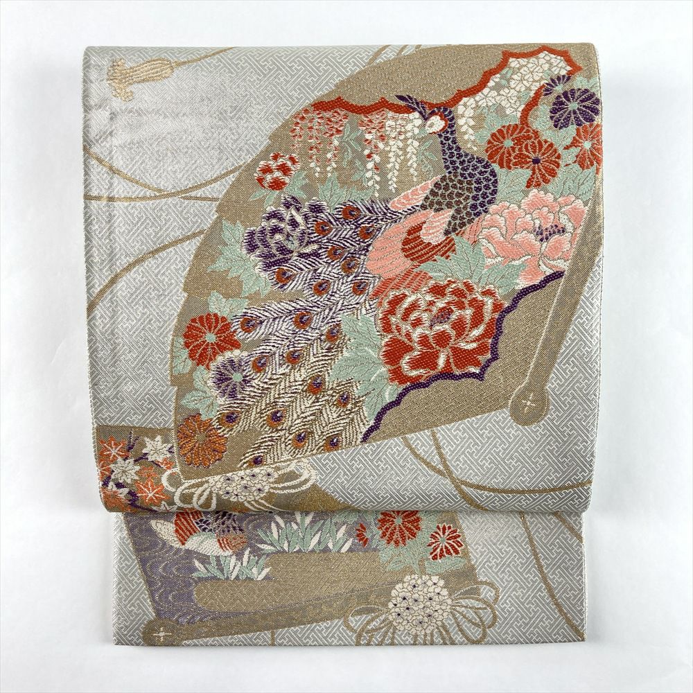 華やかな柄の六通袋帯　しなやかでオススメ　礼装〜セミフォーマル　正絹 華やかな柄の六通袋帯 しなやかでオススメ 礼装〜セミフォーマル迄 正絹