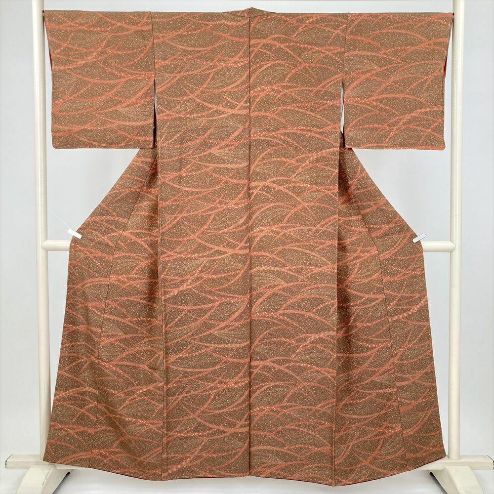 板締め絞り　正絹染紬　カジュアル　お洒落着　155cm　l862 板締め絞り 正絹染紬 カジュアル お洒落着 155cm l862 【公式通販】 紬